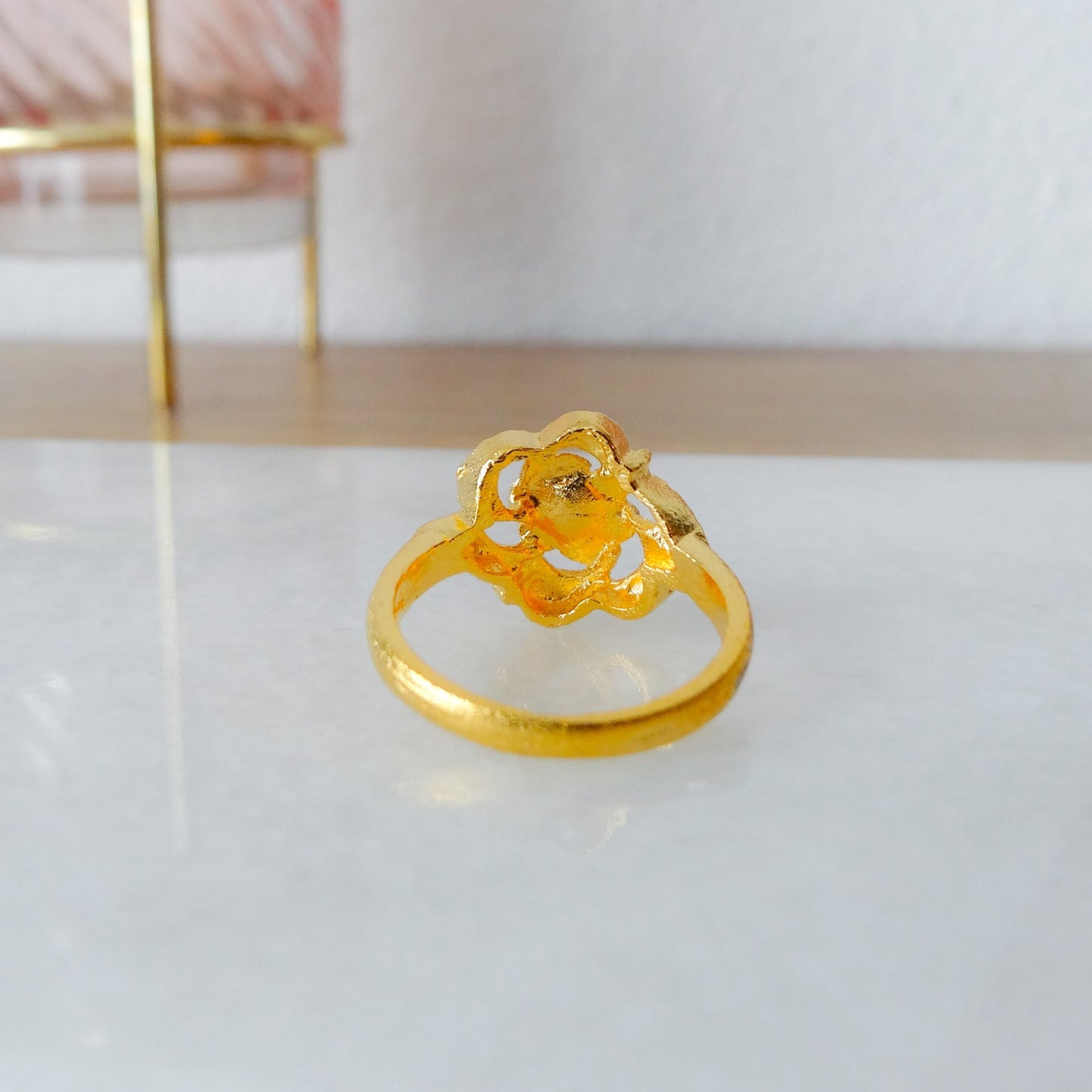 Parul | Gouden bloem ring