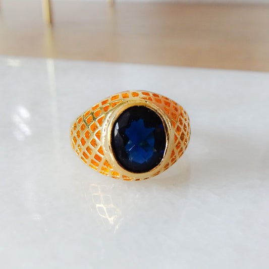 Kiaan | Heren ring blauw