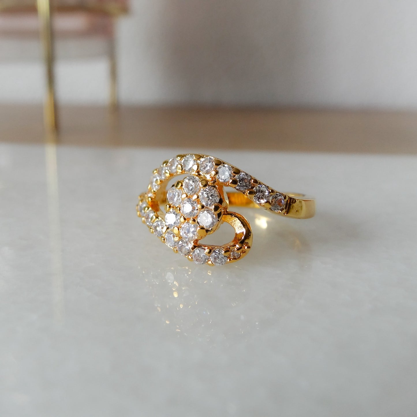 Nargis | Dames ring met zirkonia