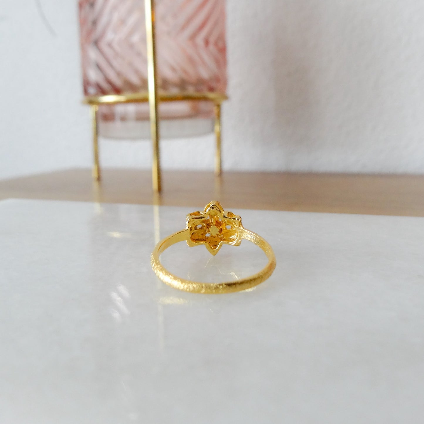 Juhi | Gouden bloem ring