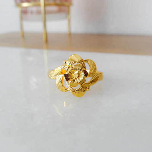 Parul | Gouden bloem ring
