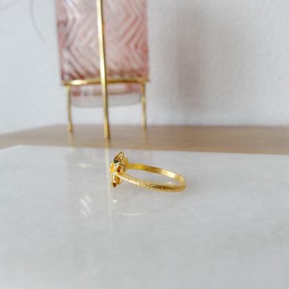 Juhi | Gouden bloem ring