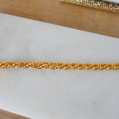 Gouden Koningsschakel armband