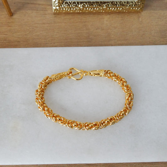 Gouden Koningsschakel armband