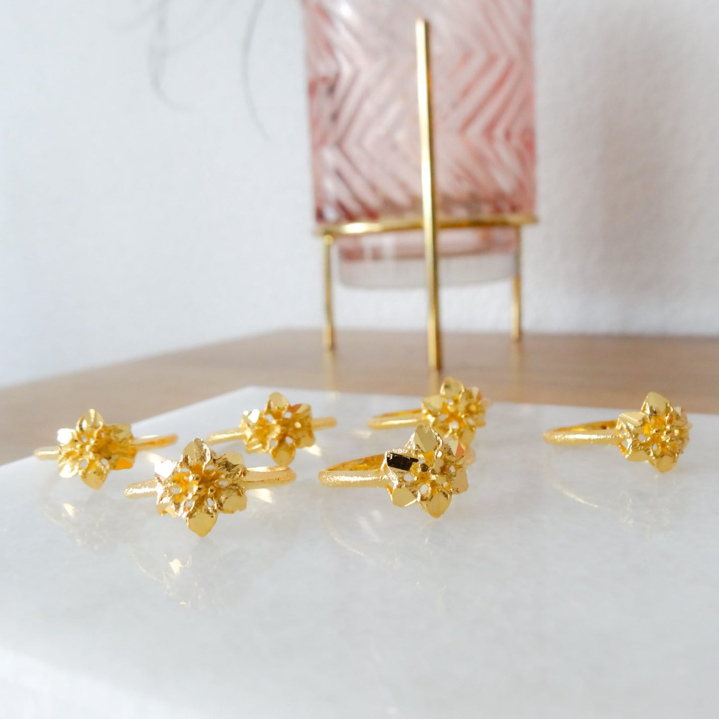 Juhi | Gouden bloem ring