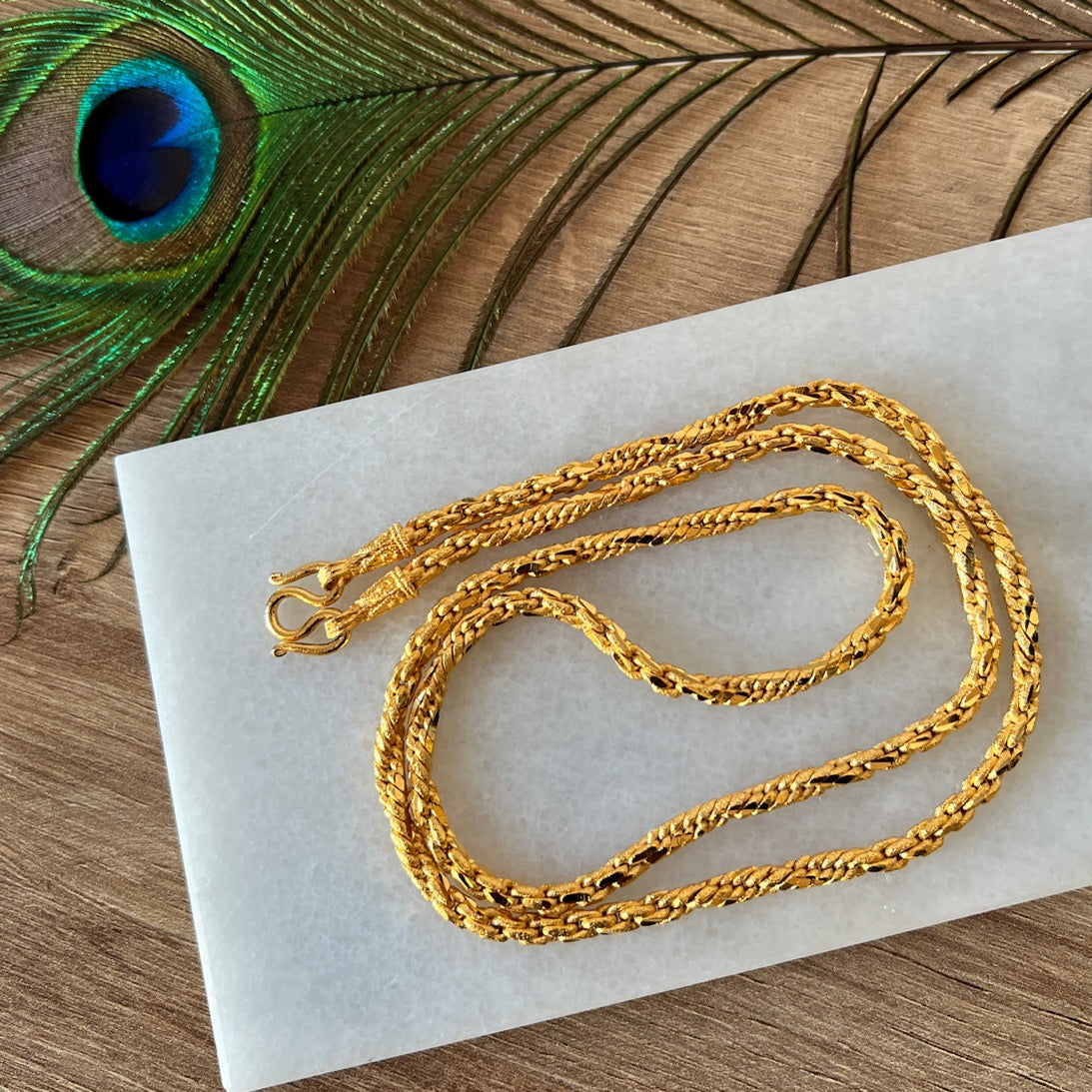 Schijn gemakkelijk ingewikkeld Gouden rope chain- Dubbele touw ketting voor heren – Swarna Jewels