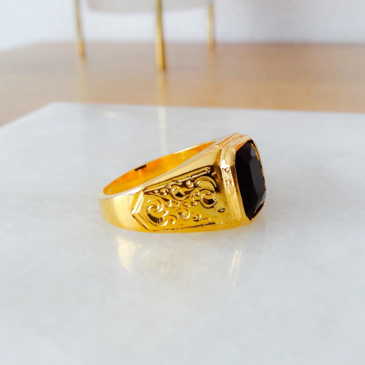 Vyan | Gouden heren ring