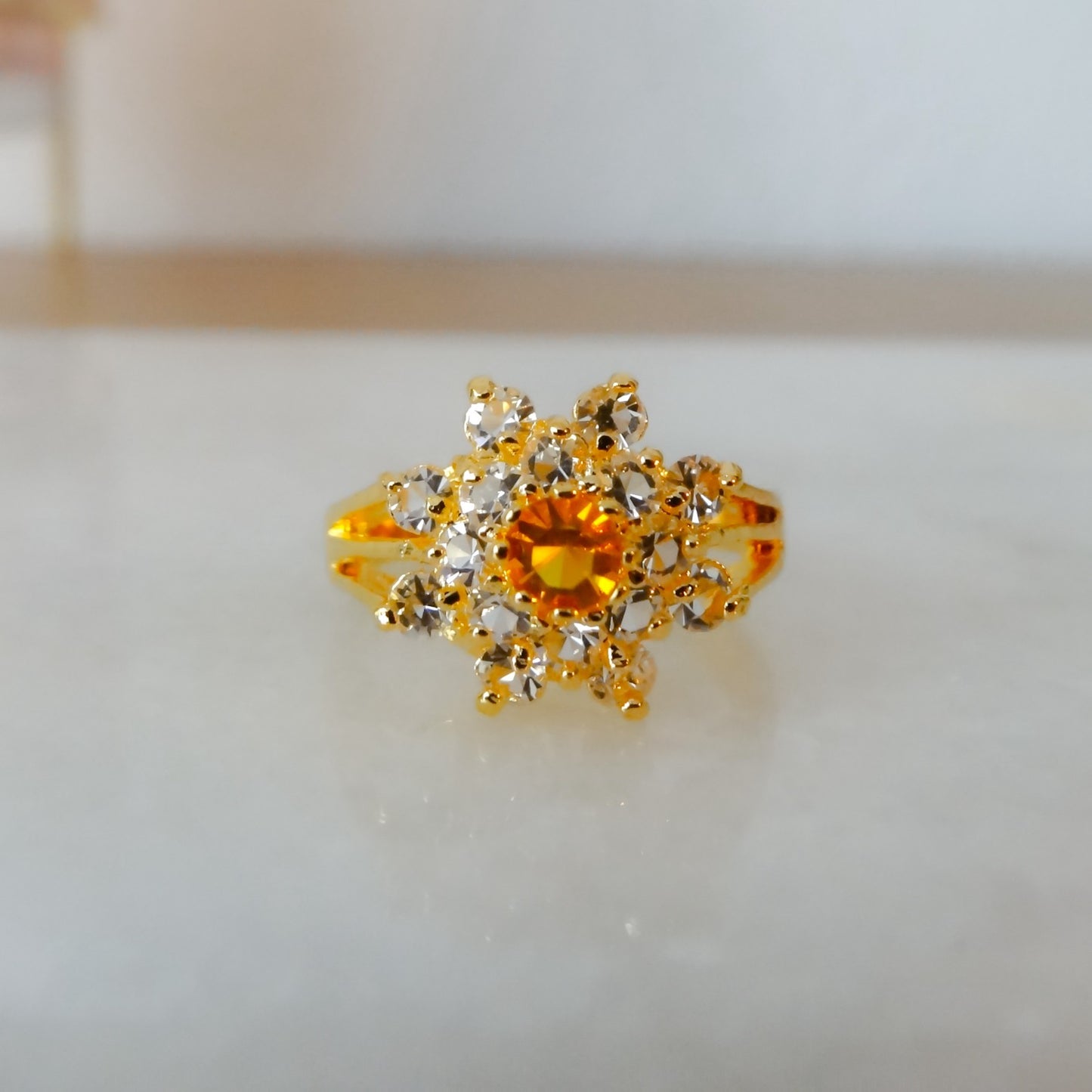 Ellen | Gouden cluster ring